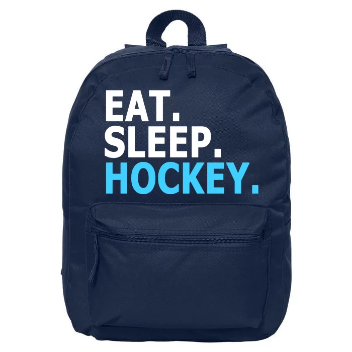 Eat. Sleep. Hockey. 16 in Basic Backpack