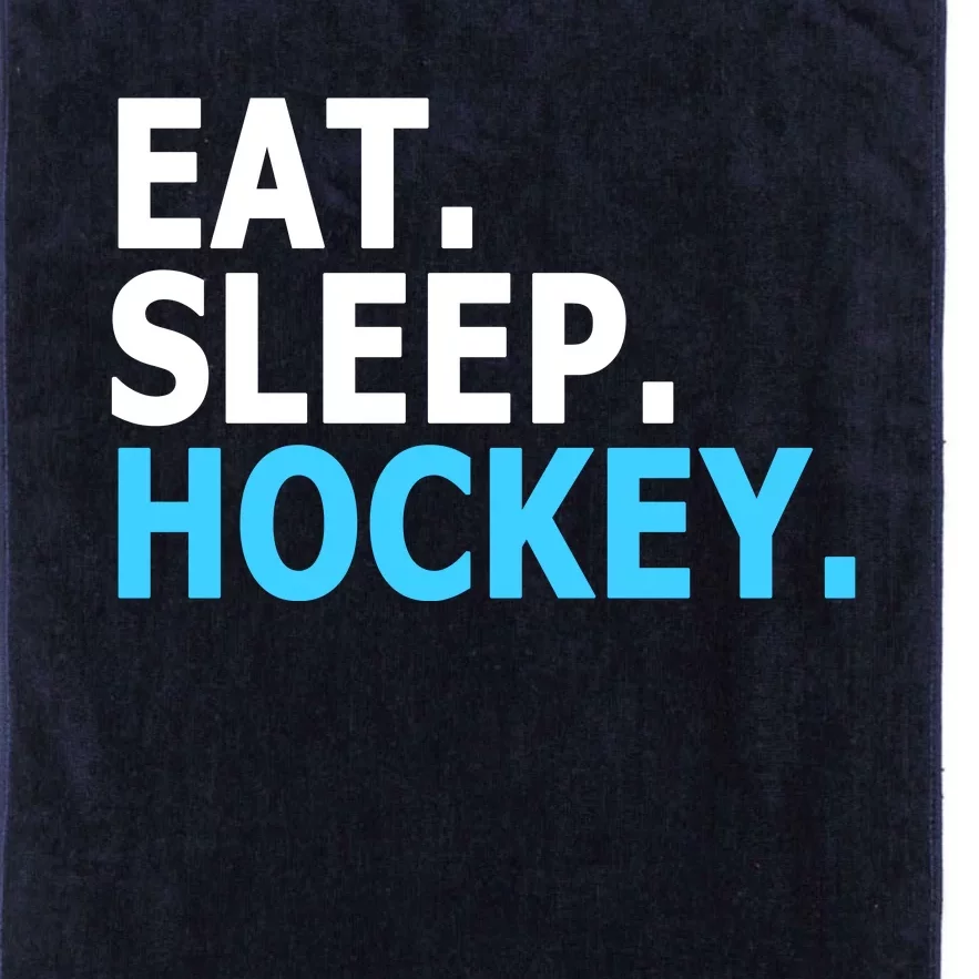 Eat. Sleep. Hockey. Platinum Collection Golf Towel