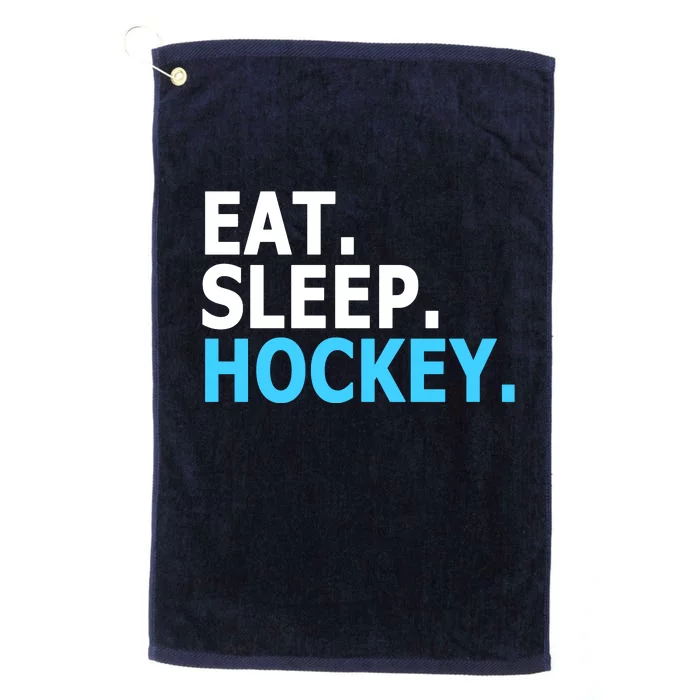 Eat. Sleep. Hockey. Platinum Collection Golf Towel