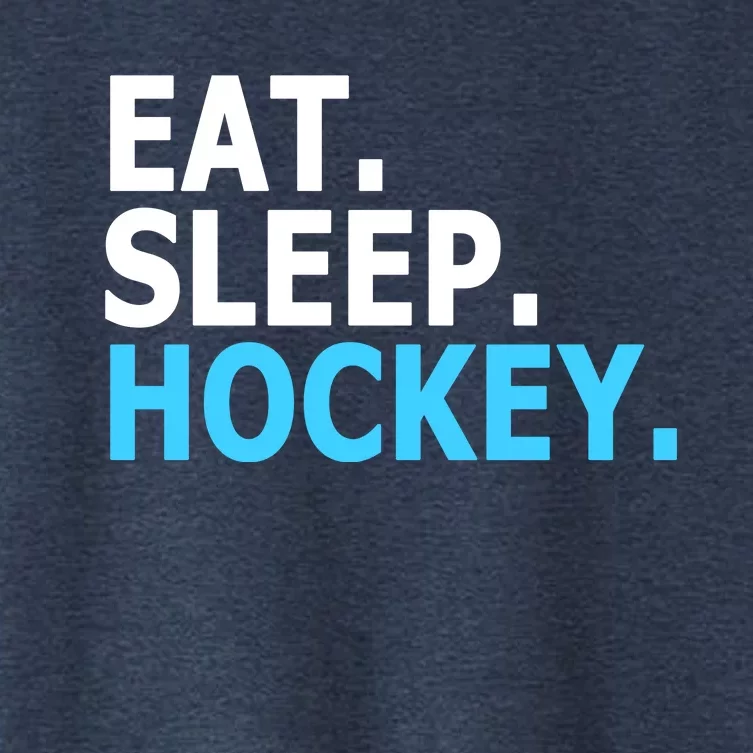 Eat. Sleep. Hockey. Women's Crop Top Tee