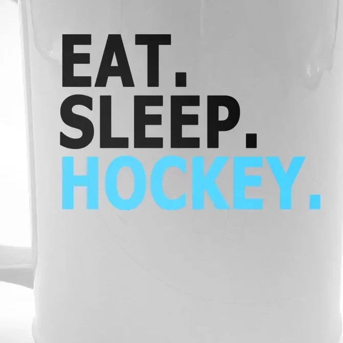 Eat. Sleep. Hockey. Front & Back Beer Stein