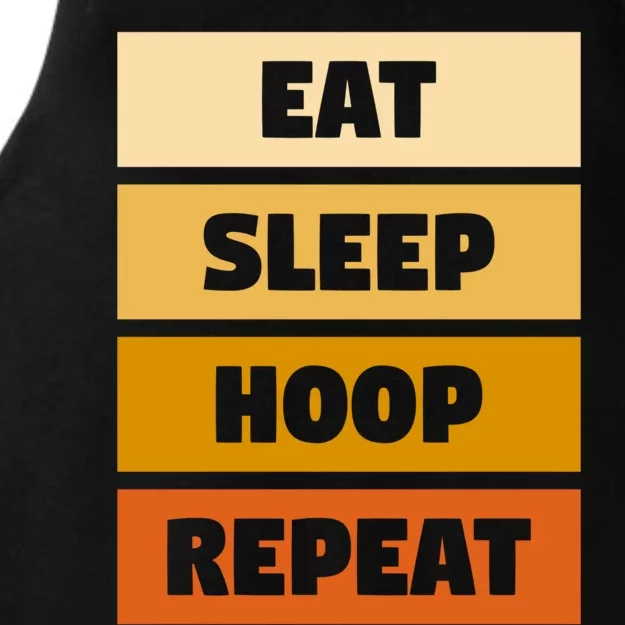 Eat Sleep Hula Repeat Fitness Gym Workout Meaningful Gift Ladies Tri-Blend Wicking Tank