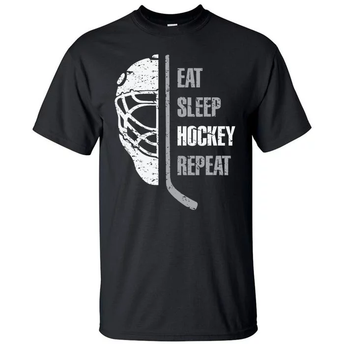 Eat Sleep Hockey Repeat Christmas For Hockey Tall T-Shirt