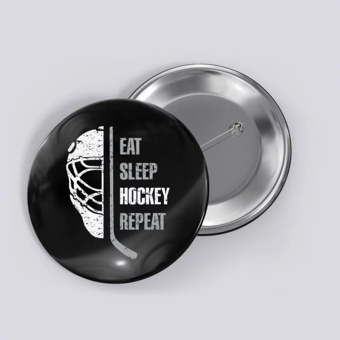 Eat Sleep Hockey Repeat Christmas For Hockey Button