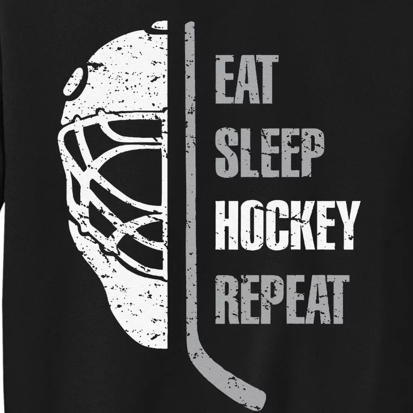 Eat Sleep Hockey Repeat Christmas For Hockey Tall Sweatshirt