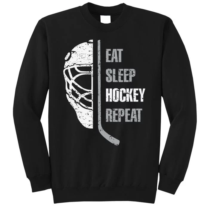 Eat Sleep Hockey Repeat Christmas For Hockey Tall Sweatshirt