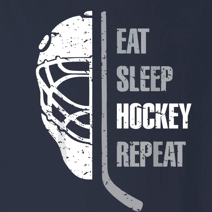 Eat Sleep Hockey Repeat Hockey Funny Ice Hockey Toddler Long Sleeve Shirt