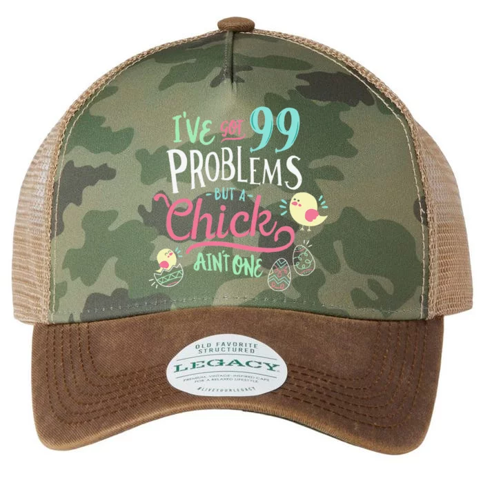 Easter Sunday Happy Easter Gift 99 Problems Legacy Tie Dye Trucker Hat