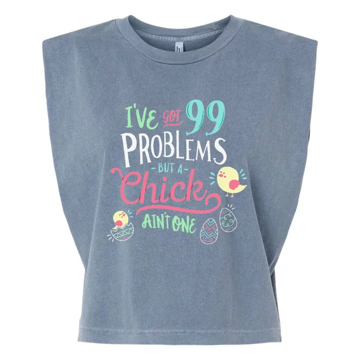 Easter Sunday Happy Easter Gift 99 Problems Garment-Dyed Women's Muscle Tee