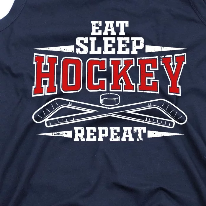 Eat Sleep Hockey Repeat For Hockey Player Tank Top