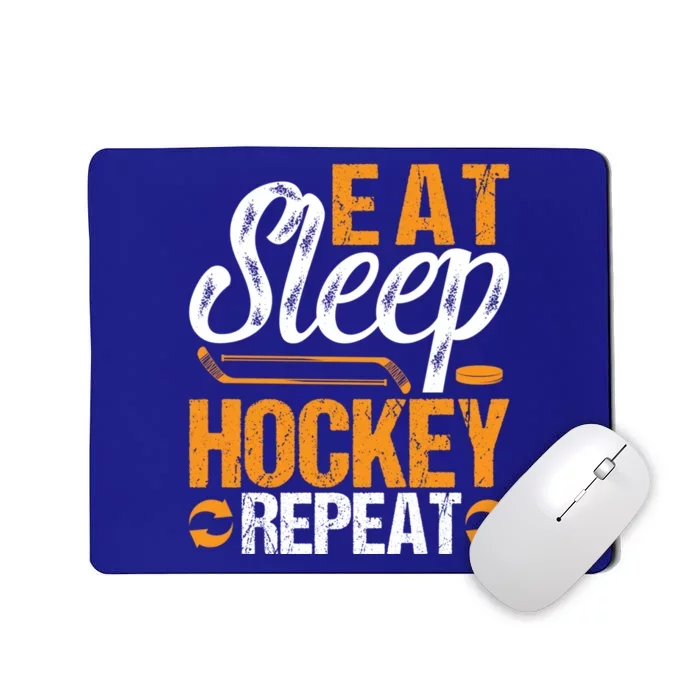 Eat Sleep Hockey Repeat Sport Themed Christmas Gift Mousepad