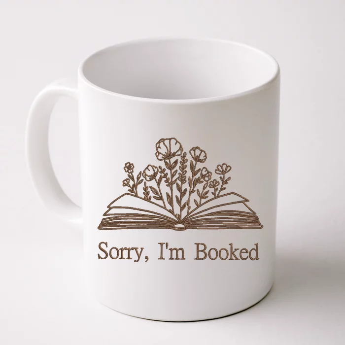 Embroidered Sorry IM Booked Front & Back Coffee Mug