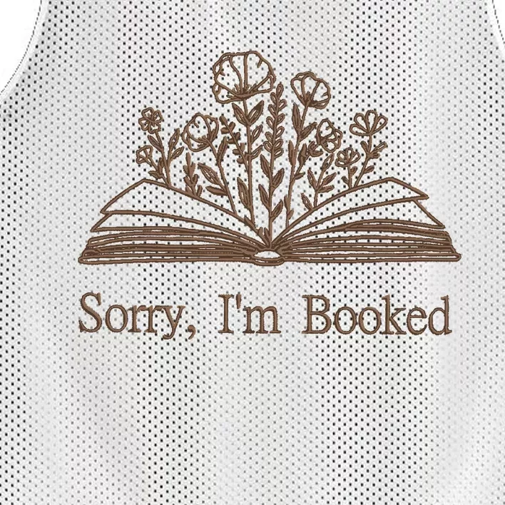 Embroidered Sorry IM Booked Mesh Reversible Basketball Jersey Tank