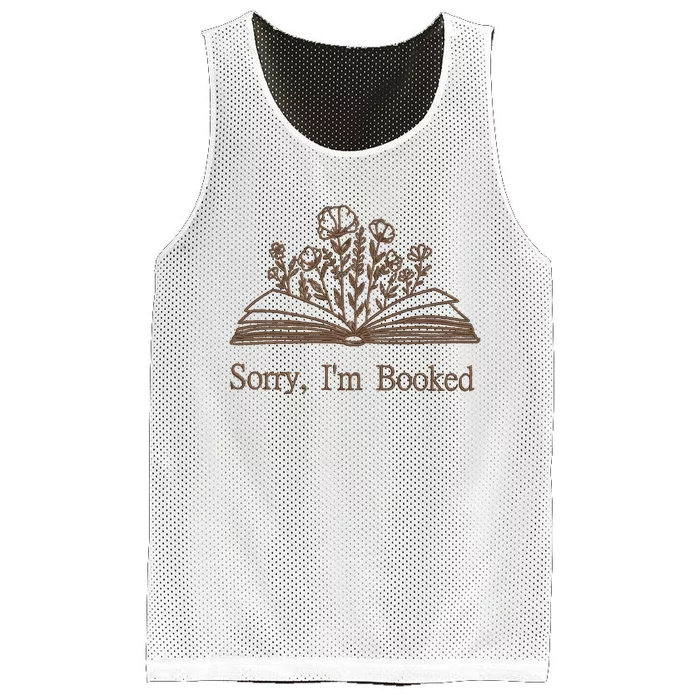 Embroidered Sorry IM Booked Mesh Reversible Basketball Jersey Tank