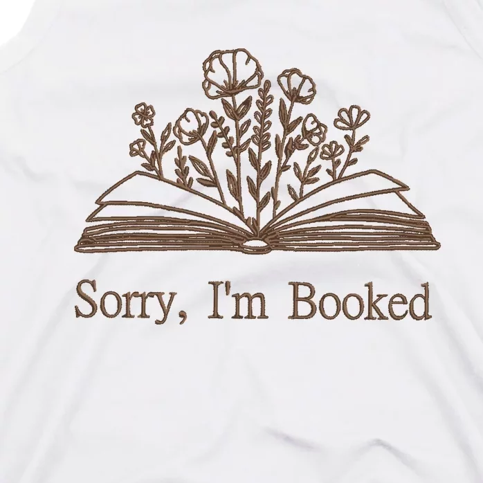 Embroidered Sorry IM Booked Tank Top