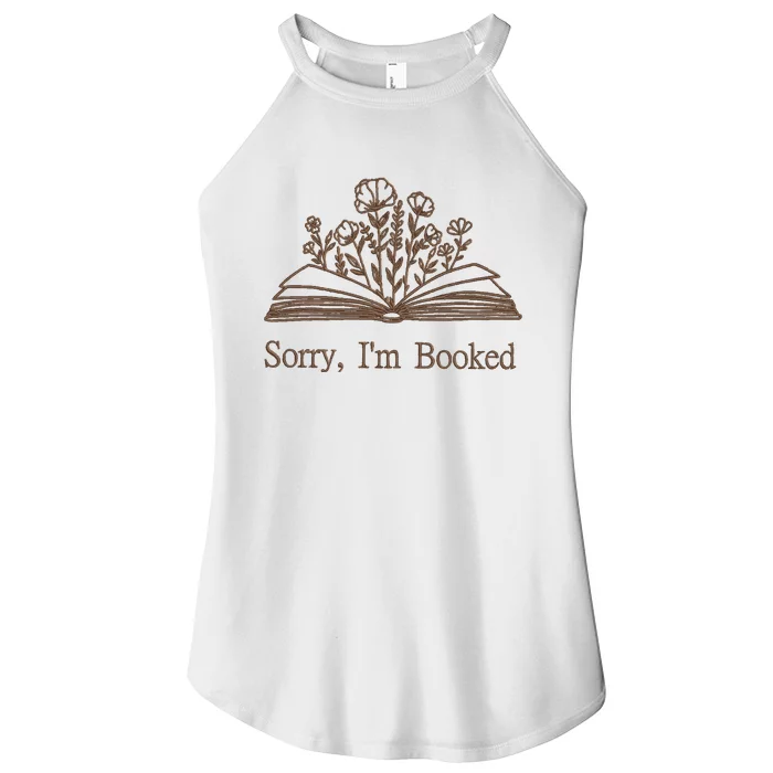 Embroidered Sorry IM Booked Women’s Perfect Tri Rocker Tank