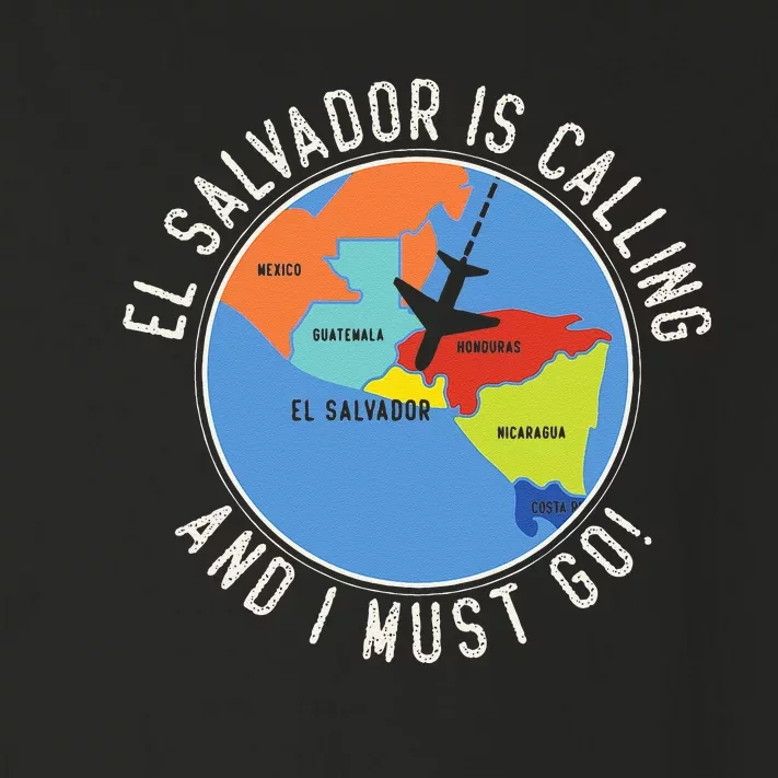 El Salvador Is Calling And I Must Go El Salvador Map Toddler Long Sleeve Shirt