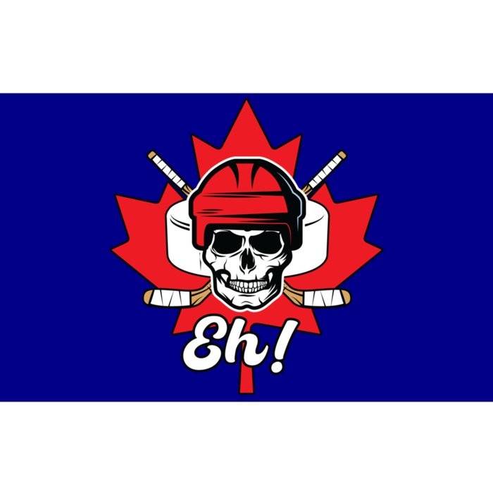 Eh Skeleton Ice Hockey Player Canadian Flag Cute Gift Bumper Sticker