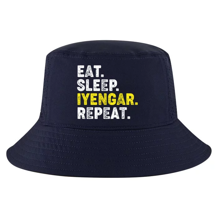 Eat Sleep Iyengar Yoga Repeat! Funny Iyengar Yoga Phrase Cool Gift Cool Comfort Performance Bucket Hat