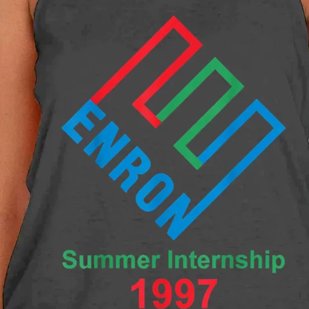 Enron Summer Internship Women's Knotted Racerback Tank