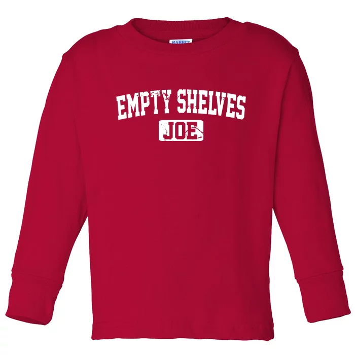 Empty Shelves Joe Vintage Logo Toddler Long Sleeve Shirt