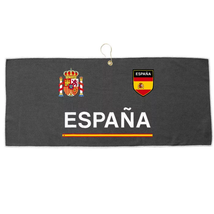 Espana Sportsoccer Jersey Flag Football Madrid Large Microfiber Waffle Golf Towel