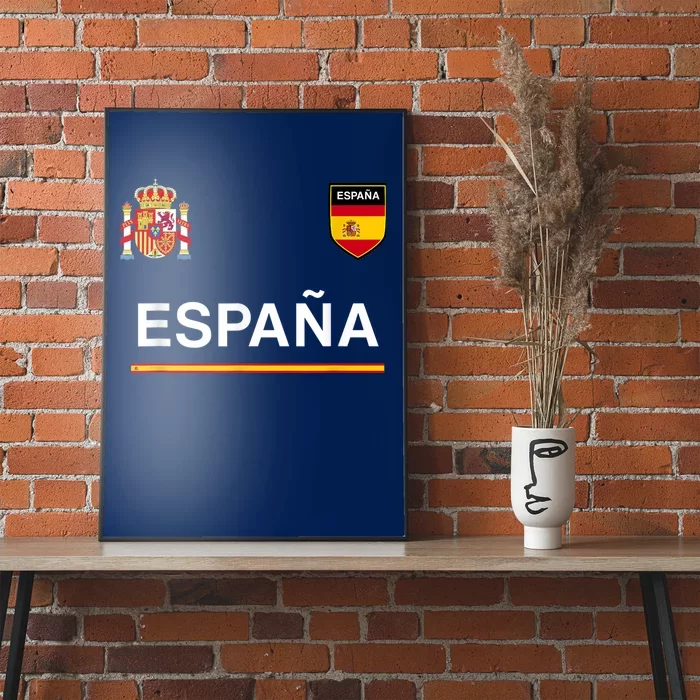 Espana Sport/Soccer Jersey Tee Flag Football Madrid Poster