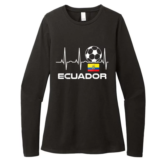 Ecuador Soccer Jersey Shirt - Ecuadorian Futbol Womens CVC Long Sleeve Shirt