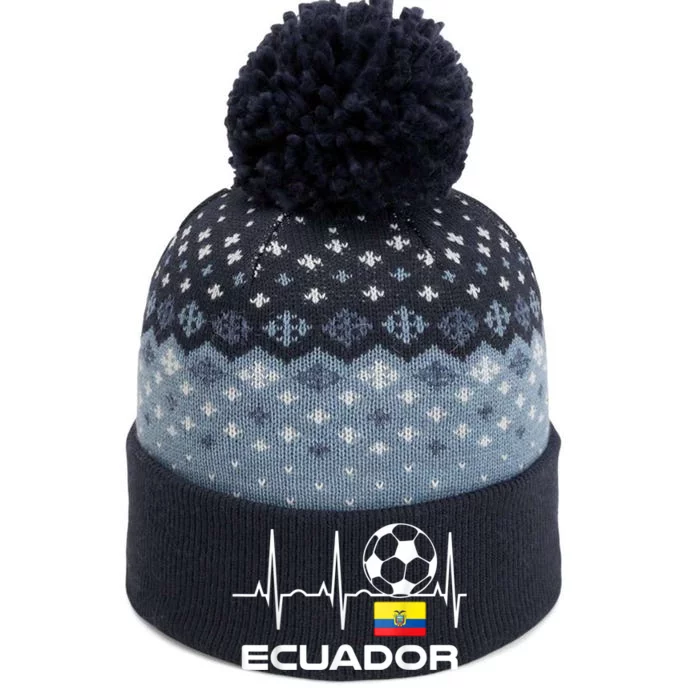 Ecuador Soccer Jersey Shirt - Ecuadorian Futbol The Baniff Cuffed Pom Beanie