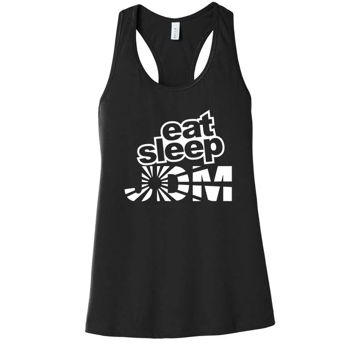 Eat Sleep JDM Tuner Car Lover Women's Racerback Tank