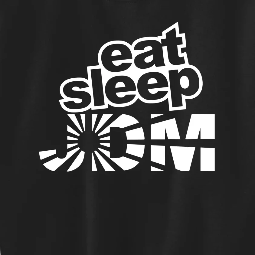 Eat Sleep JDM Tuner Car Lover Kids Sweatshirt