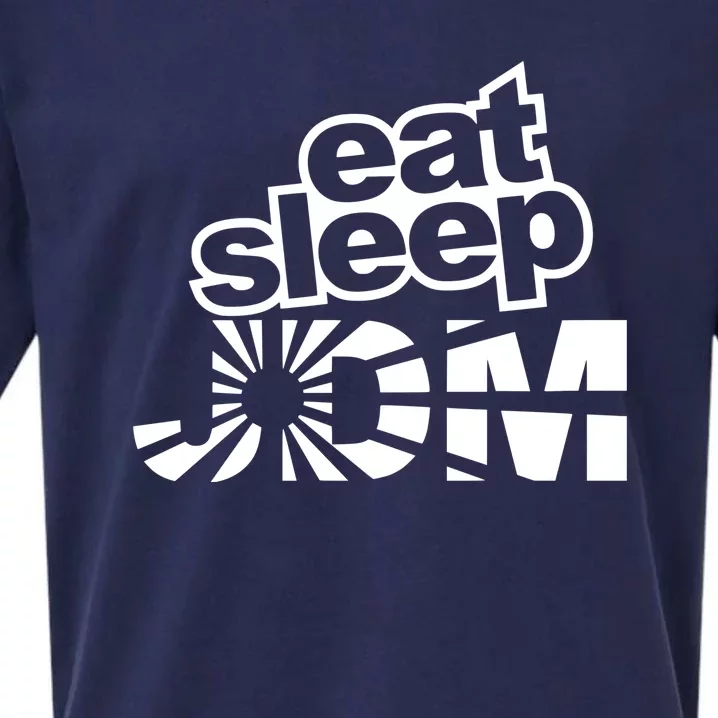 Eat Sleep JDM Tuner Car Lover Sueded Cloud Jersey T-Shirt