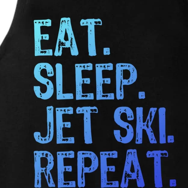 Eat Sleep Jet Ski Repeat Jetski Skiing Skier Funny Gift Ladies Tri-Blend Wicking Tank