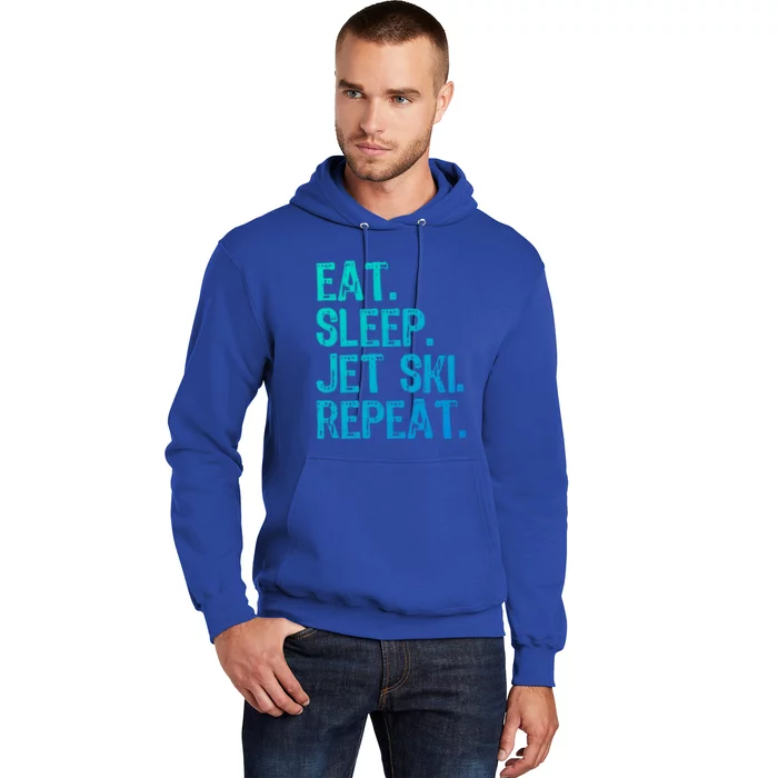 Eat Sleep Jet Ski Repeat Jetski Skiing Skier Funny Gift Hoodie