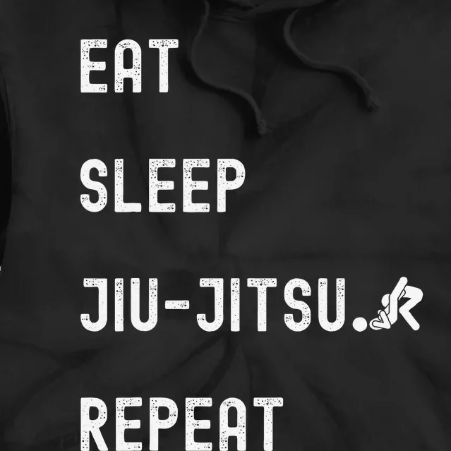 Eat Sleep Jiujitsu Repeat Tie Dye Hoodie