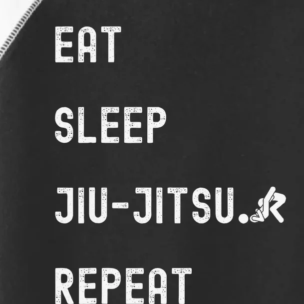 Eat Sleep Jiujitsu Repeat Toddler Fine Jersey T-Shirt