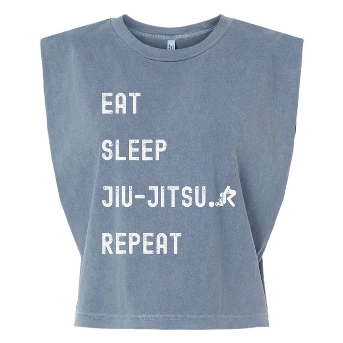 Eat Sleep Jiujitsu Repeat Garment-Dyed Women's Muscle Tee