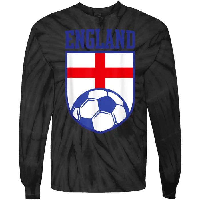 England Soccer Jersey Gift England Football Fans Tie-Dye Long Sleeve Shirt