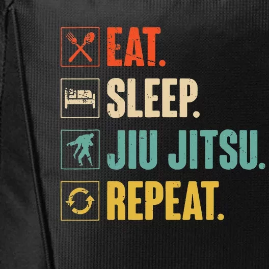 Eat Sleep Jiujitsu Repeat Funny Jiujitsu Martial Art Combat City Backpack