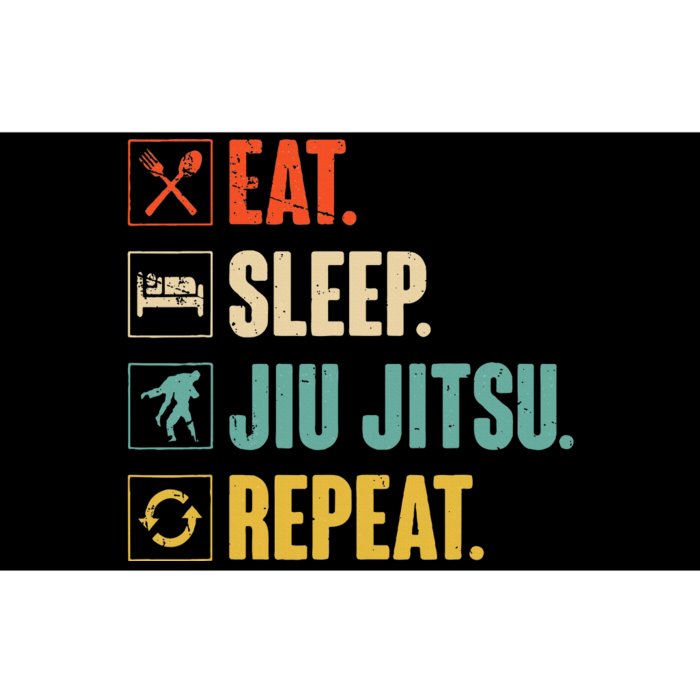 Eat Sleep Jiujitsu Repeat Funny Jiujitsu Martial Art Combat Bumper Sticker