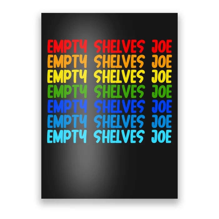 Empty Shelves Joe Retro Colorful Poster