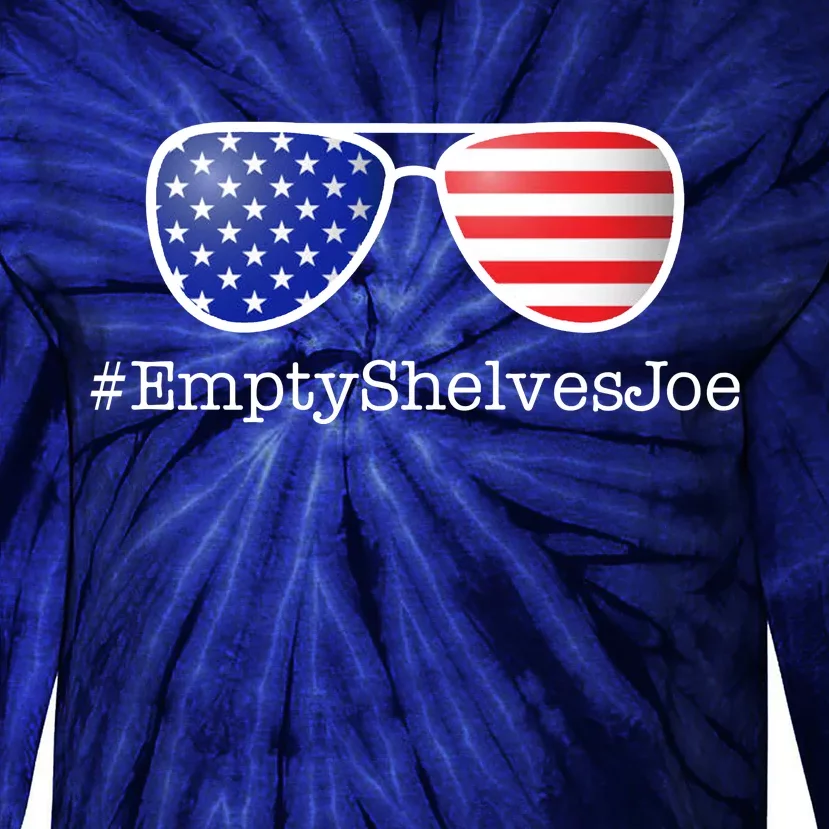 Empty Shelves Joe, #EmptyShelvesJoe USA Shades Tie-Dye Long Sleeve Shirt