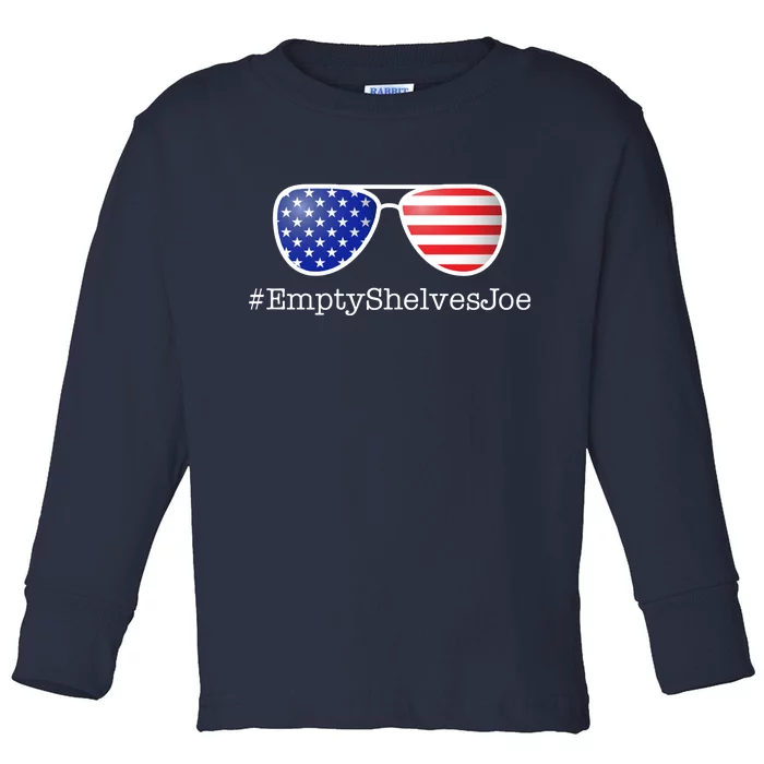 Empty Shelves Joe, #EmptyShelvesJoe USA Shades Toddler Long Sleeve Shirt