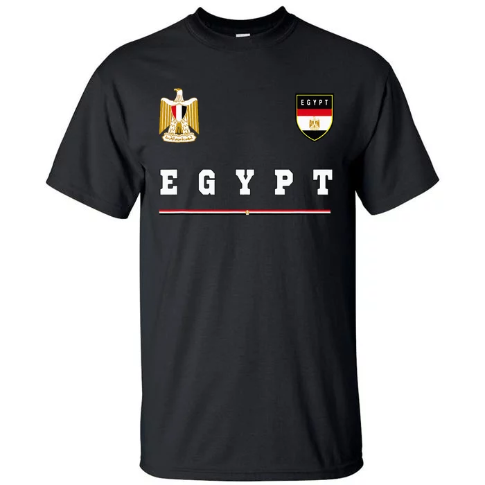 Egypt Sportsoccer Jersey Flag Football Cairo Tall T-Shirt