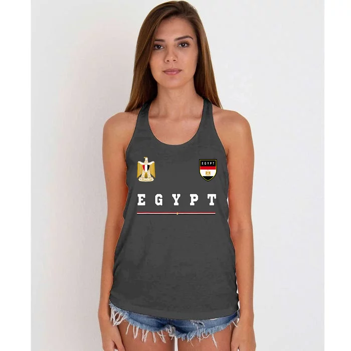 Egypt Sportsoccer Jersey Flag Football Cairo Women's Knotted Racerback Tank