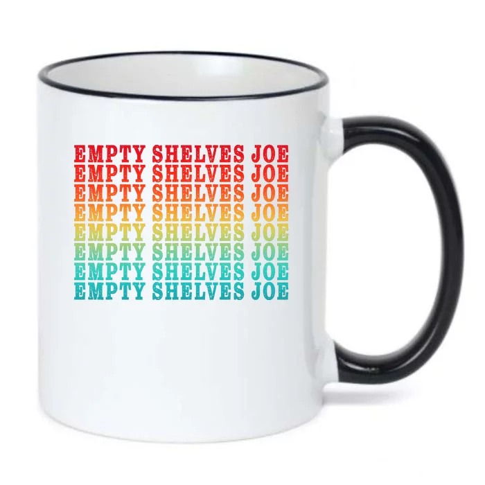 Empty Shelves Joe Anti Joe Biden Repeating Black Color Changing Mug