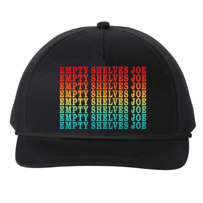 Empty Shelves Joe Anti Joe Biden Repeating Snapback Five-Panel Rope Hat