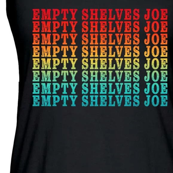 Empty Shelves Joe Anti Joe Biden Repeating Ladies Essential Flowy Tank