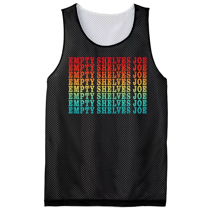 Empty Shelves Joe Anti Joe Biden Repeating Mesh Reversible Basketball Jersey Tank