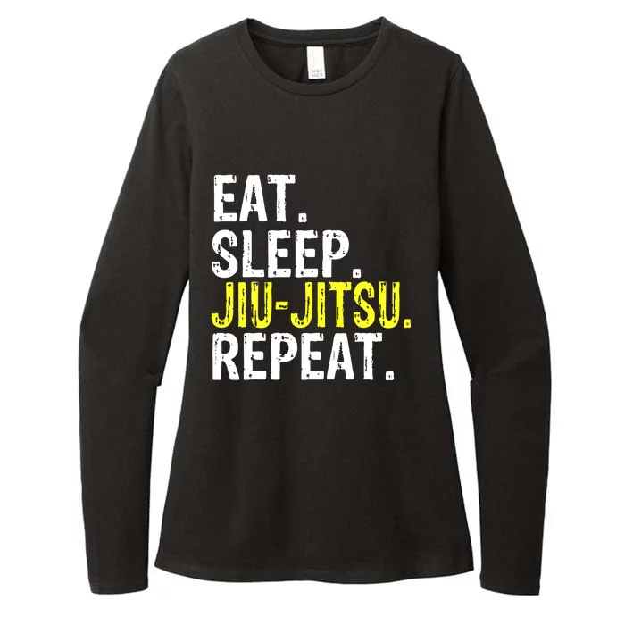 Eat Sleep JiuJitsu Repeat Gift Womens CVC Long Sleeve Shirt